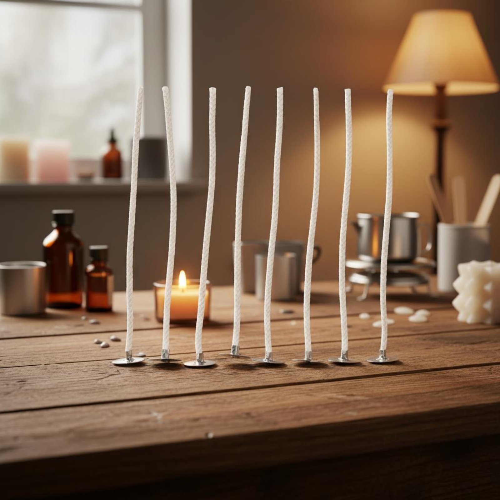 Candle Wick Smokeless Pre-Waxe - Cotton Wick Organic 评论和价格
