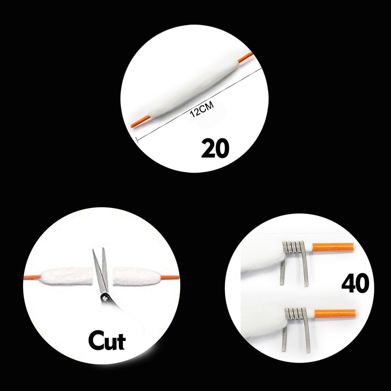 100pcs Coil wick Cotton Replac - Vaping Goods 评论和价格